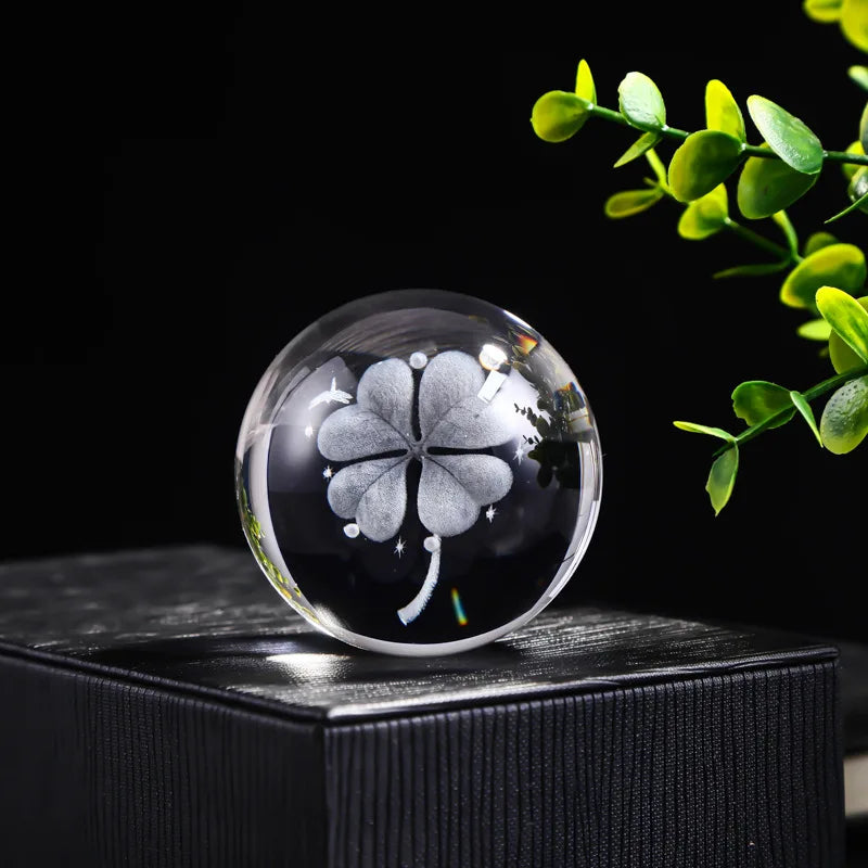 3D Crystal Ball Crystal Planet Laser Engraved Solar System Globe Astronomy Gift Birthday Gift Glass Sphere Home Decoration