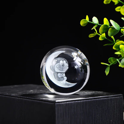 3D Crystal Ball Crystal Planet Laser Engraved Solar System Globe Astronomy Gift Birthday Gift Glass Sphere Home Decoration