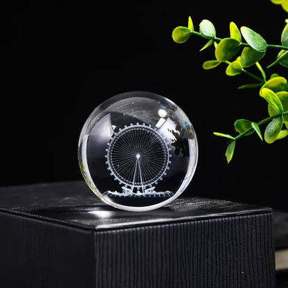 3D Crystal Ball Crystal Planet Laser Engraved Solar System Globe Astronomy Gift Birthday Gift Glass Sphere Home Decoration