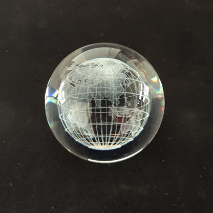 3D Crystal Ball Crystal Planet Laser Engraved Solar System Globe Astronomy Gift Birthday Gift Glass Sphere Home Decoration