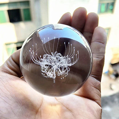 3D Crystal Ball Crystal Planet Laser Engraved Solar System Globe Astronomy Gift Birthday Gift Glass Sphere Home Decoration