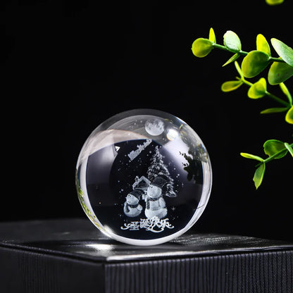 3D Crystal Ball Crystal Planet Laser Engraved Solar System Globe Astronomy Gift Birthday Gift Glass Sphere Home Decoration