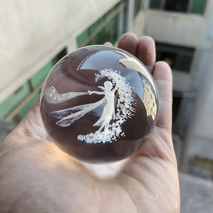 3D Crystal Ball Crystal Planet Laser Engraved Solar System Globe Astronomy Gift Birthday Gift Glass Sphere Home Decoration