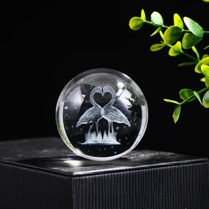 3D Crystal Ball Crystal Planet Laser Engraved Solar System Globe Astronomy Gift Birthday Gift Glass Sphere Home Decoration